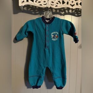 Vintage Charlotte Hornets Fleece Romper